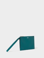 Osprey London Teal Green The Core Large Leather Pouch - Image 2 of 5