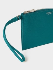 Osprey London Teal Green The Core Large Leather Pouch - Image 4 of 5