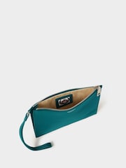 Osprey London Teal Green The Core Large Leather Pouch - Image 5 of 5