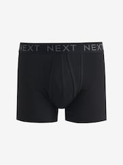 Black 4 pack A-Front Cotton Rich Boxers - Image 2 of 6