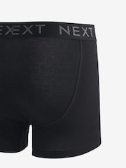 Black 4 pack A-Front Cotton Rich Boxers - Image 3 of 6
