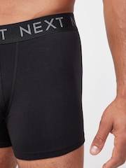 Black 4 pack A-Front Cotton Rich Boxers - Image 6 of 6