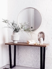 French Connection Natural Mango Wood Laredo Console Table - Image 2 of 7