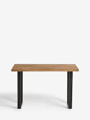 French Connection Natural Mango Wood Laredo Console Table - Image 4 of 7