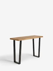 French Connection Natural Mango Wood Laredo Console Table - Image 5 of 7