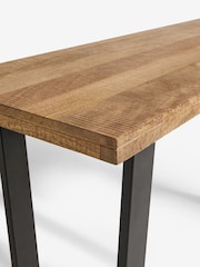 French Connection Natural Mango Wood Laredo Console Table - Image 6 of 7