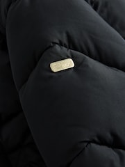 Noir - Résistant à la douche Faux Fur Lined Hooded Doudounes (3-16yrs) - Image 16 de 17