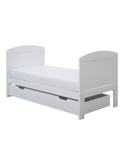 Ickle Bubba White White Coleby Mini Cot Bed and Under Drawer - Image 2 of 8