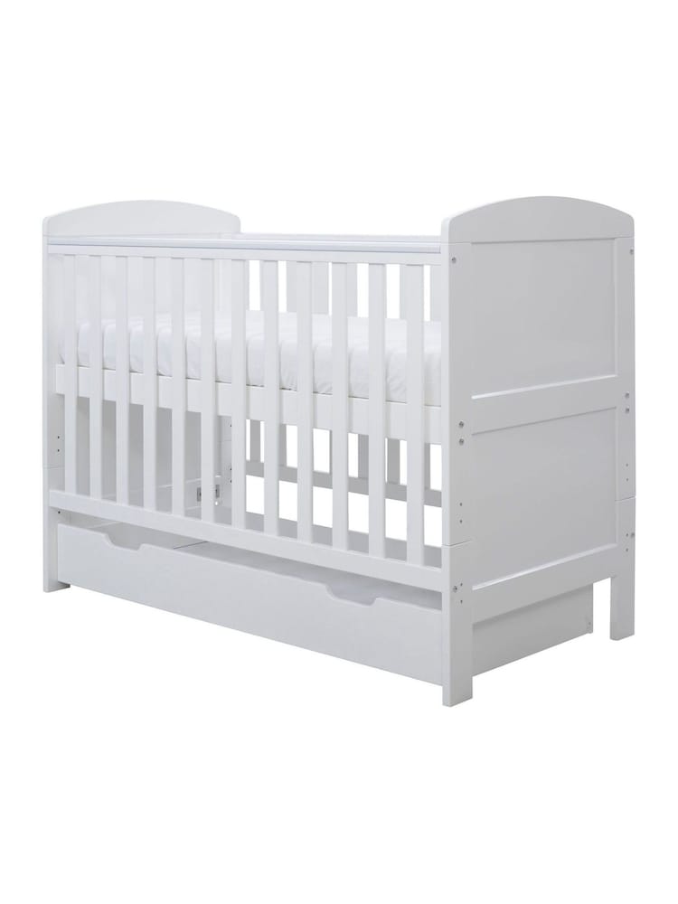 Ickle Bubba White White Coleby Mini Cot Bed and Under Drawer - Image 8 of 8