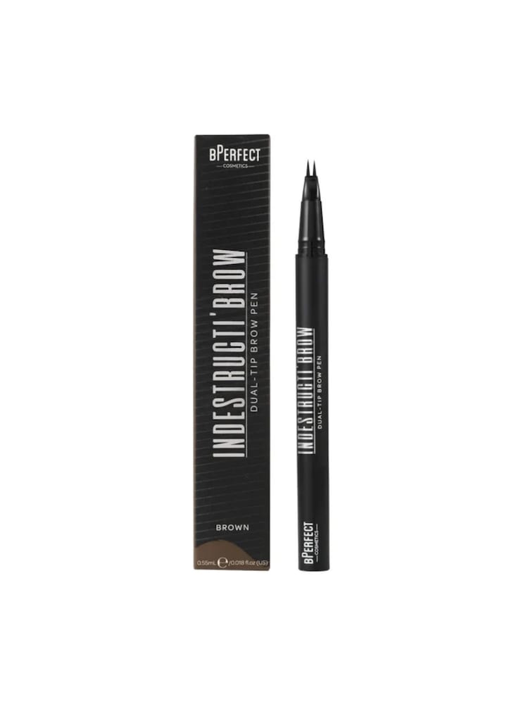 BPerfect Brown Indestructi'Brow Dual-tip Brow Pen - Image 1 of 5 BPerfect Brown Indestructi'Brow Dual-tip Brow Pen - Image 1 of 5