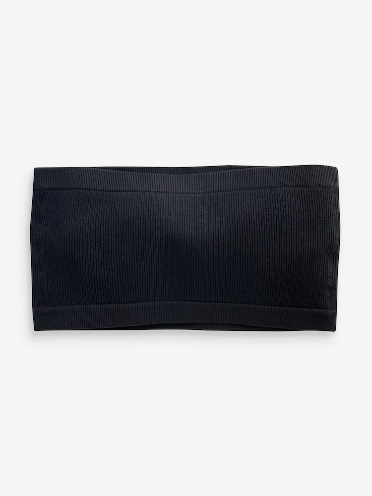 Black Bandeau Crop Tops 1 Pack (7-16yrs) - Image 2 of 3
