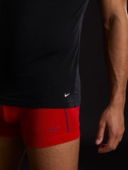 Nike Black Everyday Cotton Stretch T-Shirts 2 Pack - Image 2 of 4