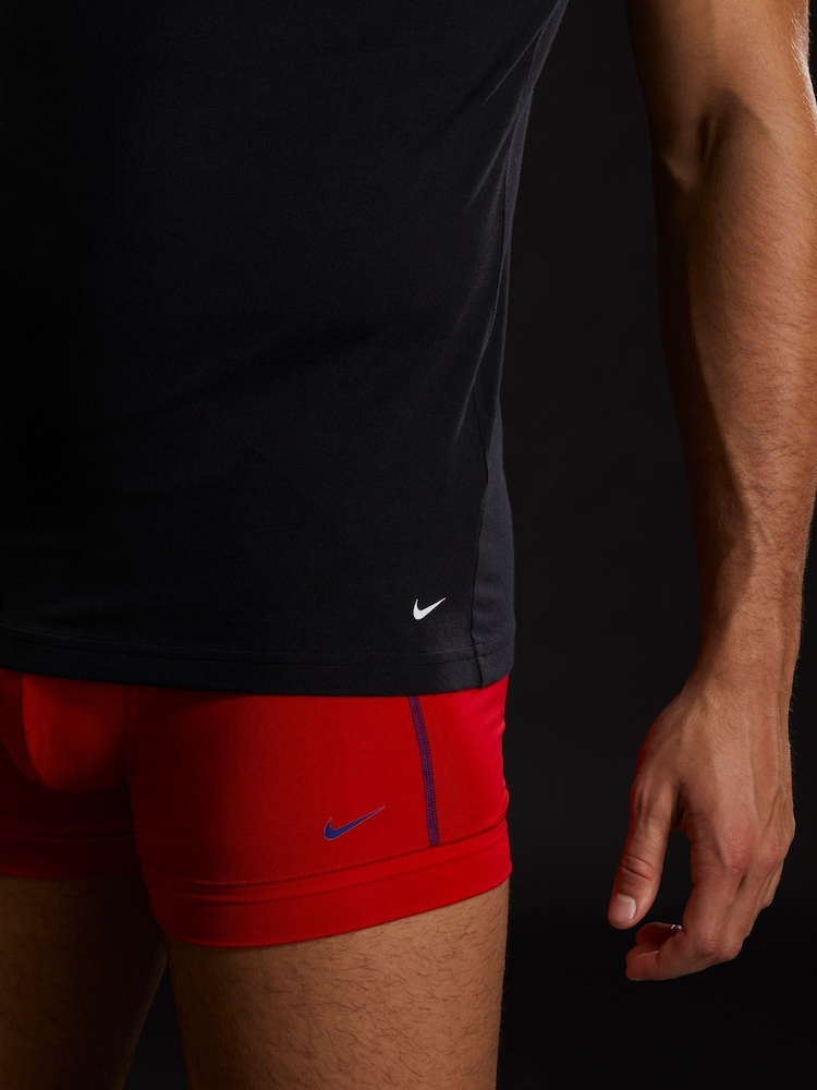 Nike Black Everyday Cotton Stretch T-Shirts 2 Pack - Image 2 of 4