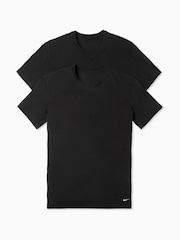 Nike Black Everyday Cotton Stretch T-Shirts 2 Pack - Image 4 of 4
