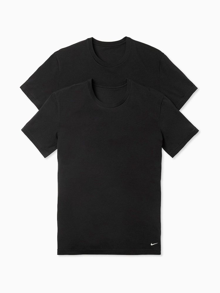 Nike Black Everyday Cotton Stretch T-Shirts 2 Pack - Image 4 of 4