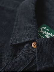 Superdry Blue Trailsman Cord 100% Cotton Shirt - Image 6 of 6