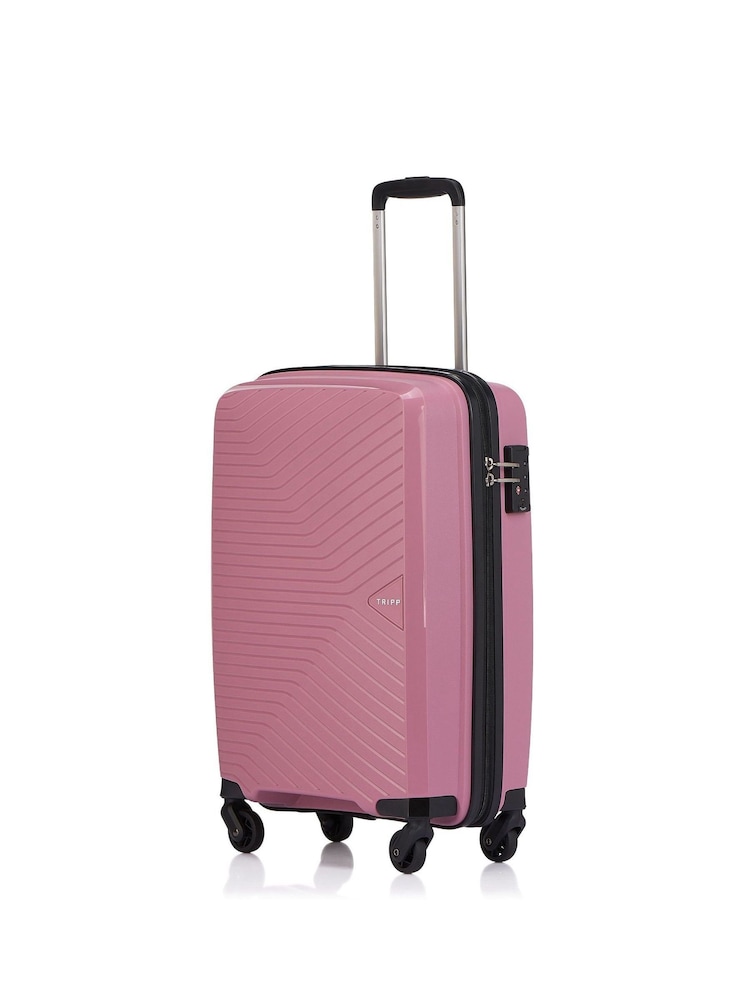 Tripp Rose Pink Chic Cabin 4 Wheel Suitcase 55cm - Image 1 of 4