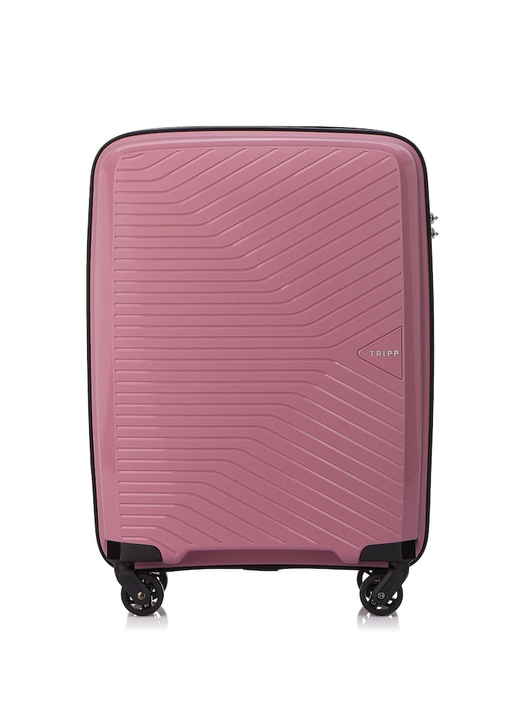 Tripp Rose Pink Chic Cabin 4 Wheel Suitcase 55cm - Image 2 of 4