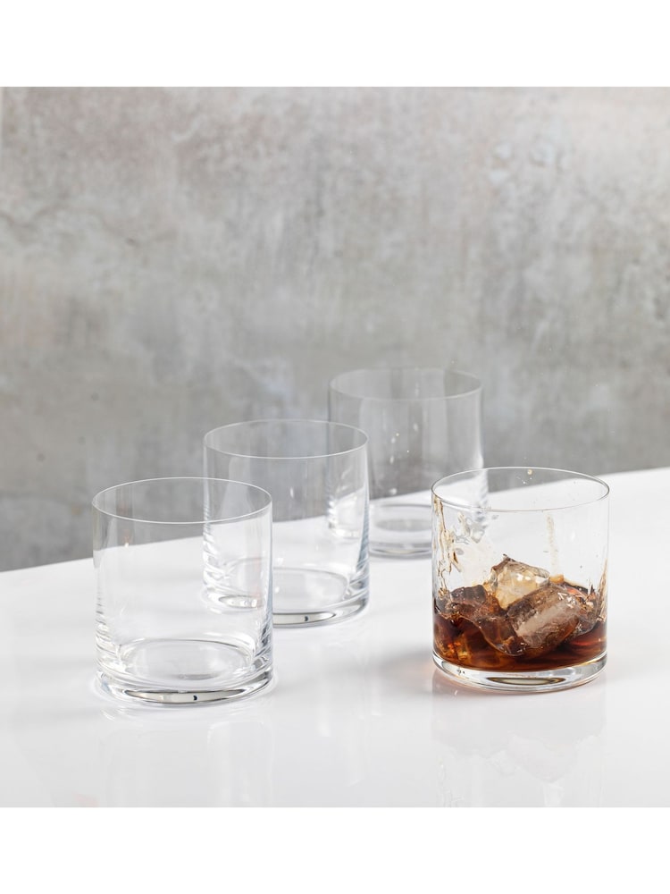 Mikasa Set of 4 Clear Double Old Fashioned Glass - Image 2 of 6