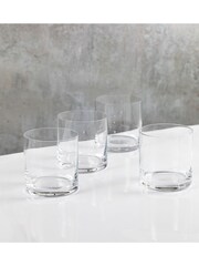 Mikasa Set of 4 Clear Double Old Fashioned Glass - Image 4 of 6