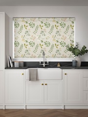 Yellow Printed Leaves Made to Measure Roller Blind - Image 2 of 6
