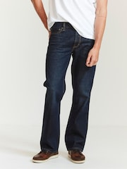 FatFace Blue Dark Vintage Wash Bootcut Jeans - Image 1 of 3