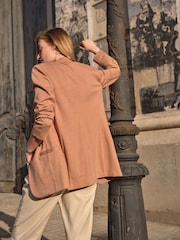 Camel Neutral Ponte Blazer - Image 2 of 6