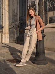 Camel Neutral Ponte Blazer - Image 3 of 6