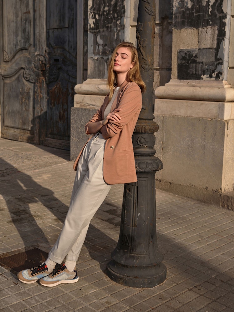 Camel Neutral Ponte Blazer - Image 4 of 6