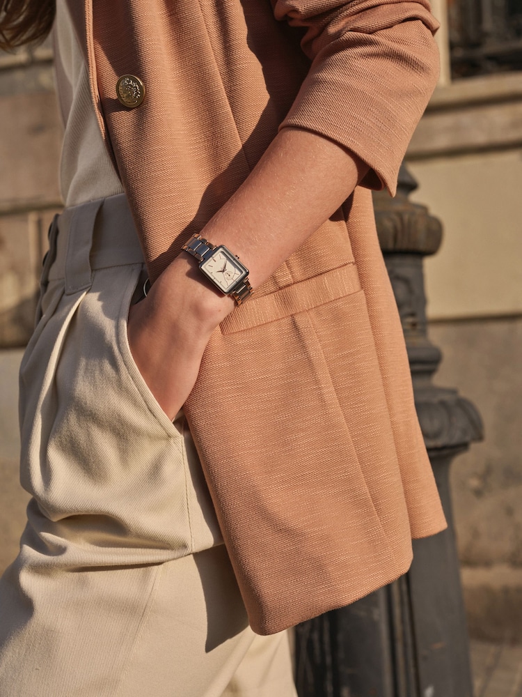Camel Neutral Ponte Blazer - Image 5 of 6