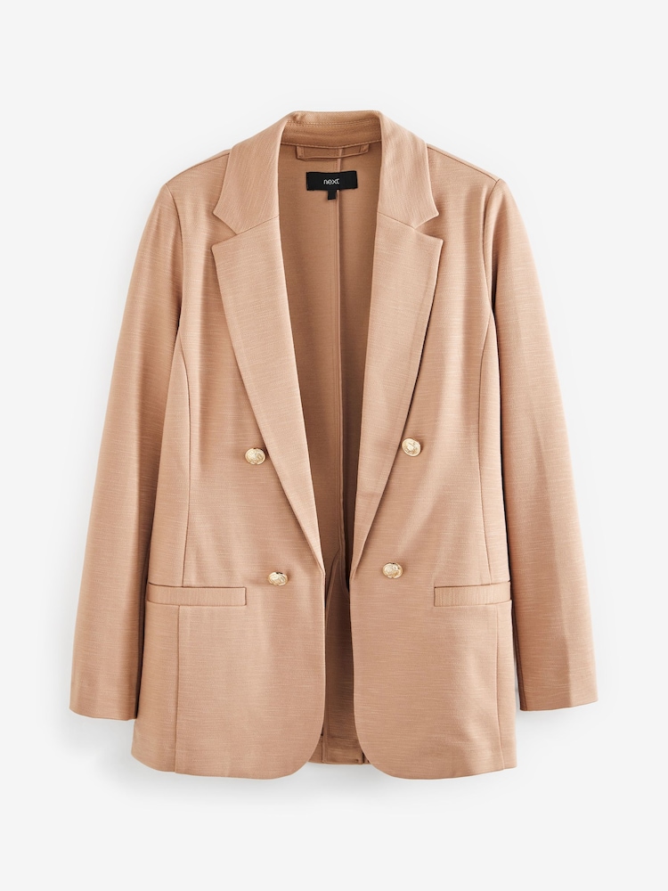 Camel Neutral Ponte Blazer - Image 6 of 6