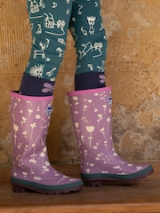Muddy Puddles Purple Puddlestomper Wellies - Image 1 of 4