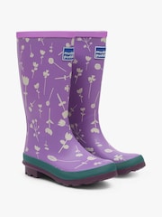 Muddy Puddles Purple Puddlestomper Wellies - Image 3 of 4