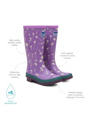 Muddy Puddles Purple Puddlestomper Wellies - Image 4 of 4