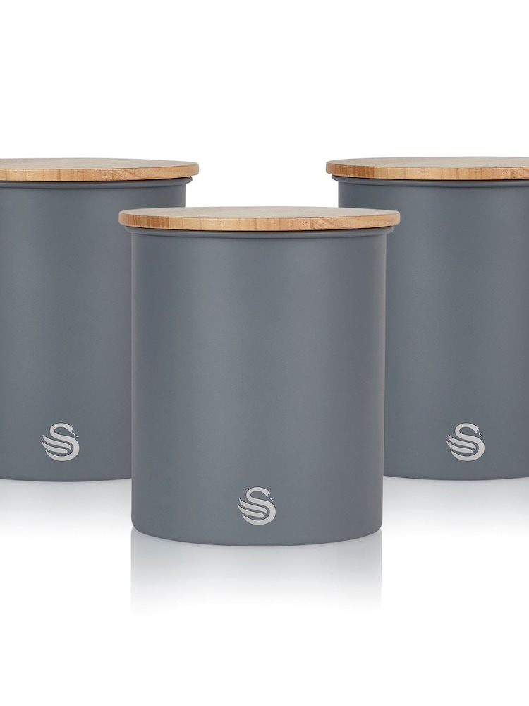 Swan Set of 3 Grey Nordic Grey - Image 3 of 3 Swan Set of 3 Grey Nordic Grey - Image 3 of 3