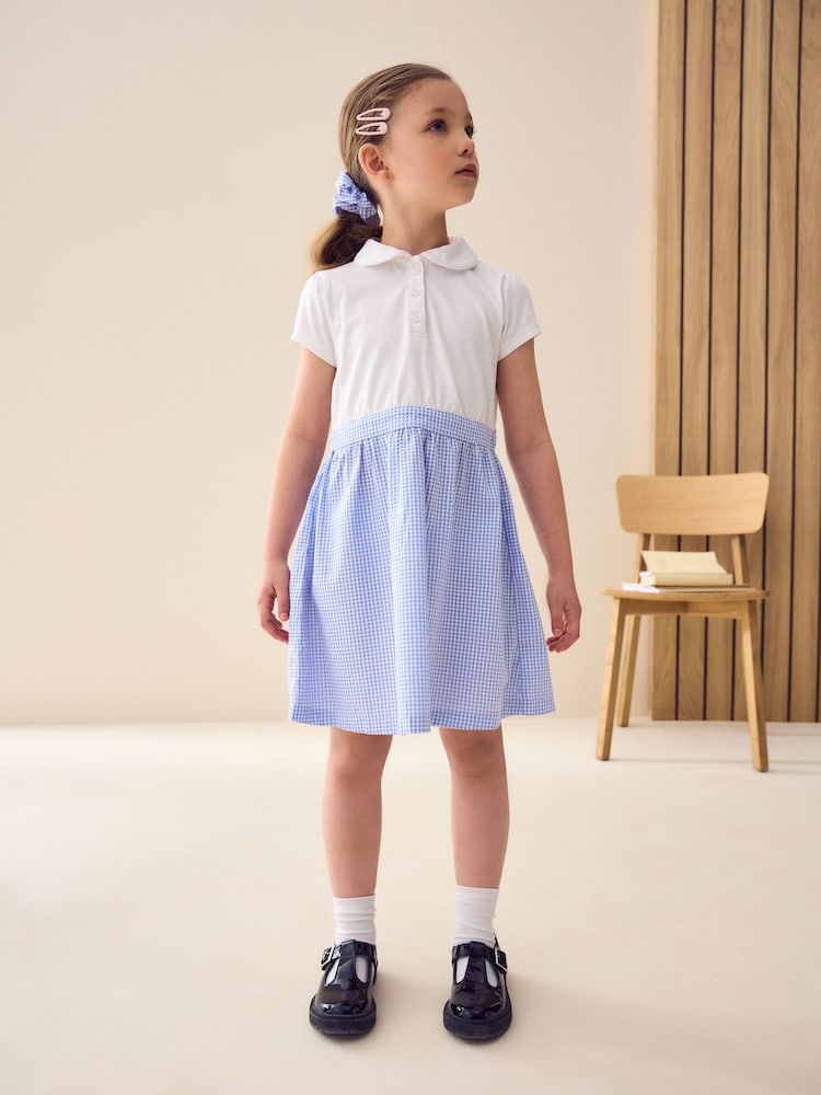 Blue Gingham School Skirt Dress (3-14yrs) - Image 1 of 7