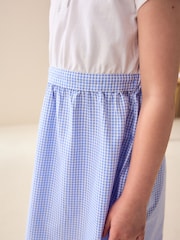 Blue Gingham School Skirt Dress (3-14yrs) - Image 4 of 7