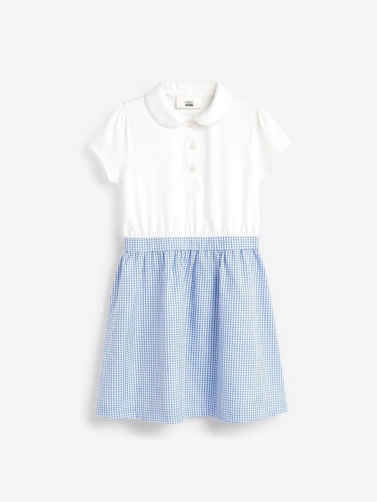 Blue Gingham School Skirt Dress (3-14yrs) - Image 5 of 7