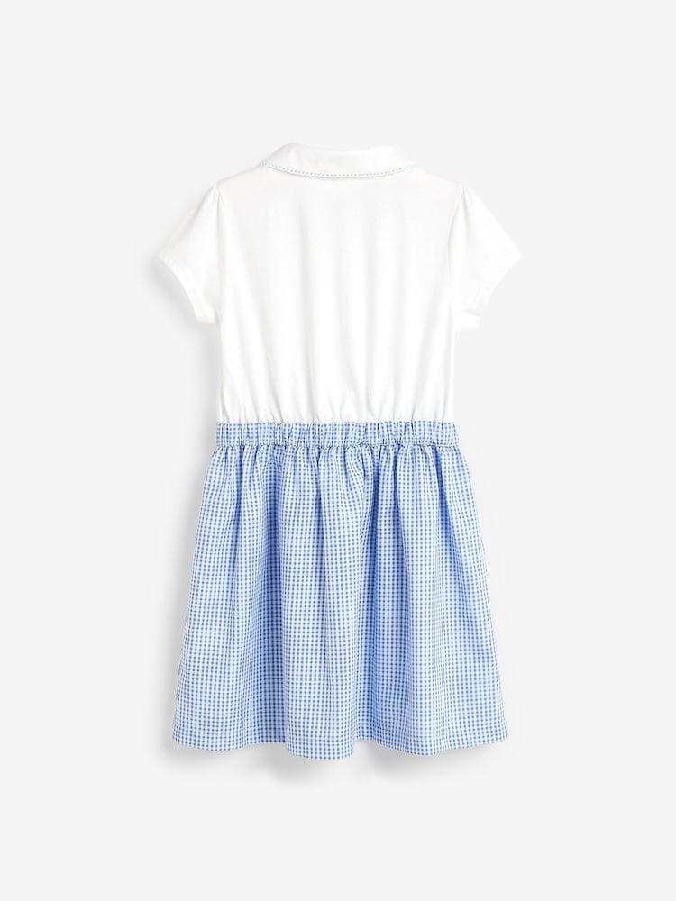 Blue Gingham School Skirt Dress (3-14yrs) - Image 6 of 7