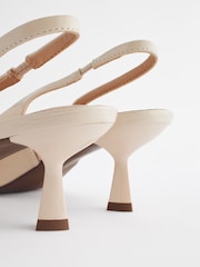 Bone Standard/Wide Fit Forever Comfort® Patent Corsage Slingback Kitten Heels - Image 5 of 7