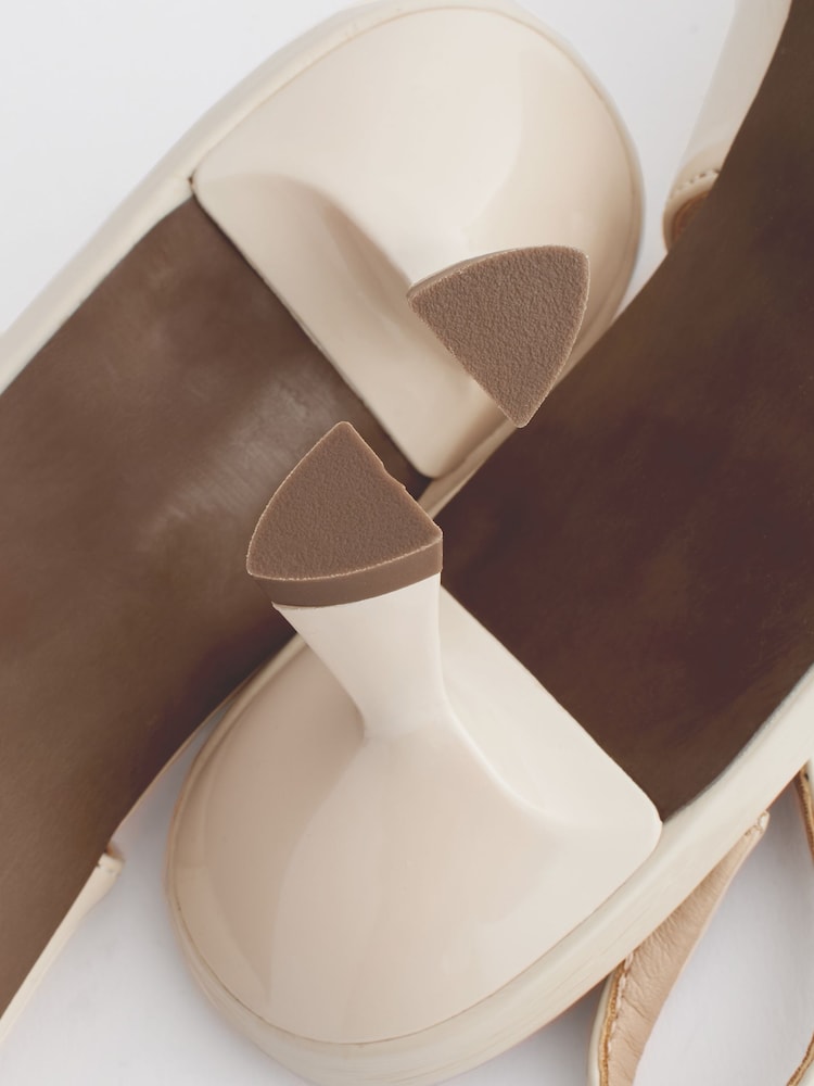 Bone Standard/Wide Fit Forever Comfort® Patent Corsage Slingback Kitten Heels - Image 7 of 7 Bone Standard/Wide Fit Forever Comfort® Patent Corsage Slingback Kitten Heels - Image 7 of 7