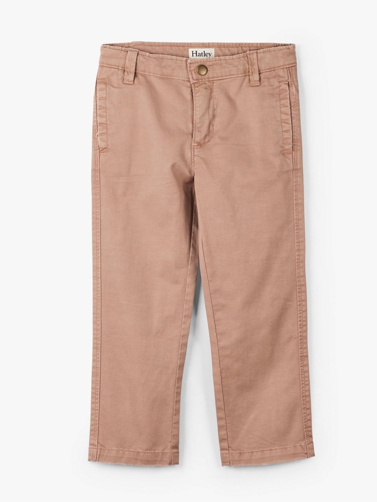 Hatley Boys Natural Twill Chino 100% Cotton Trousers - Image 1 of 3