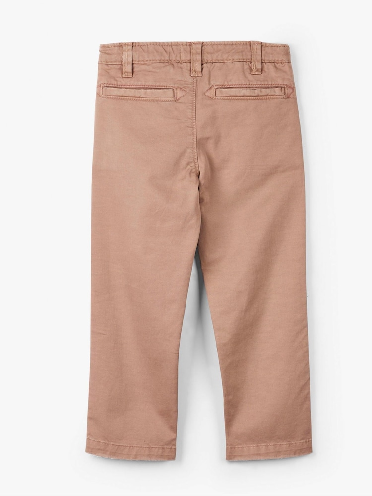 Hatley Boys Natural Twill Chino 100% Cotton Trousers - Image 2 of 3