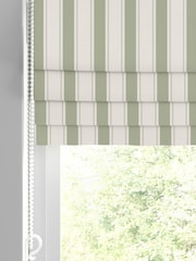 Sophie Allport Sage Oundle Stripe Made To Measure Roman Blinds - Image 4 of 6