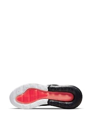 Nike Black/White Youth Air Max 270 Trainers - Image 8 of 10
