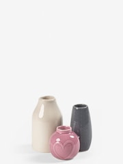 Set of 3 Multi Ceramic Vases - Image 1 of 1