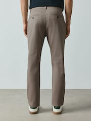 Mushroom Brown Slim Fit Cotton Rich Stretch Chinos - Image 4 of 9