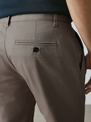 Mushroom Brown Slim Fit Cotton Rich Stretch Chinos - Image 6 of 9