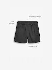 Negro - Pantalones cortos deportivos de rugby (3-16 años) - Imagen 3 de 3