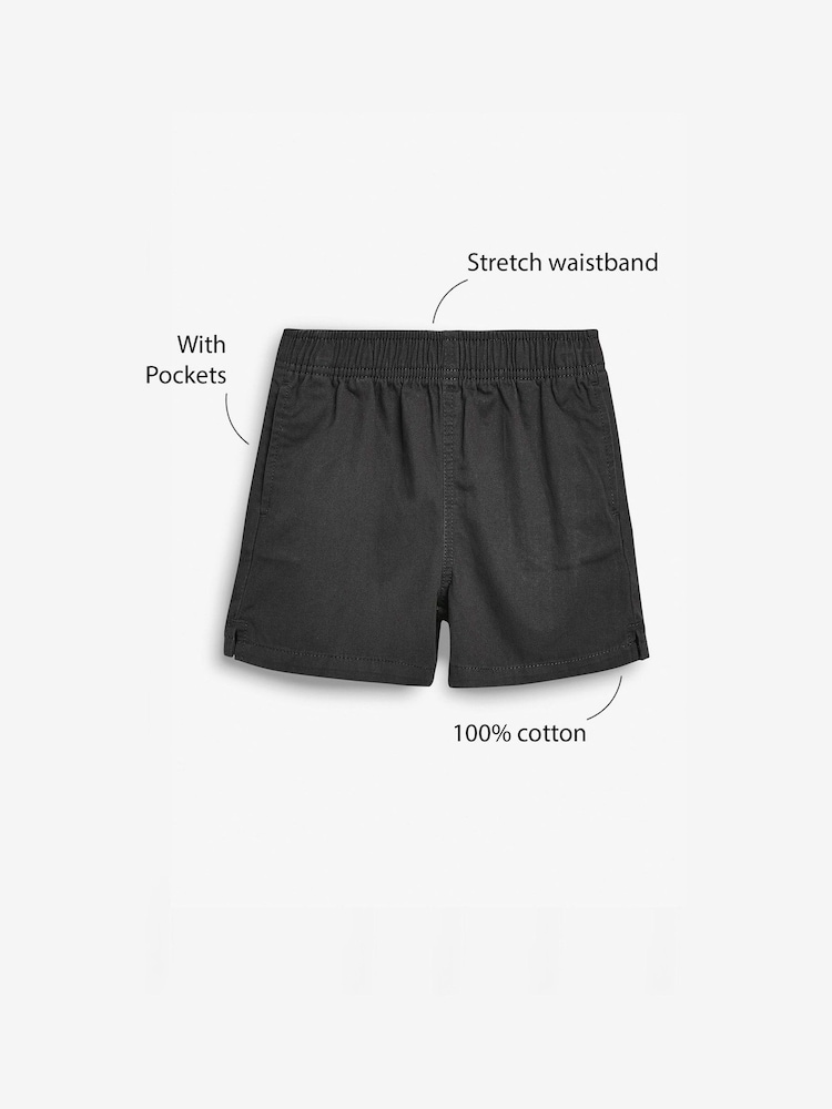 Negro - Pantalones cortos deportivos de rugby (3-16 años) - Imagen 3 de 3